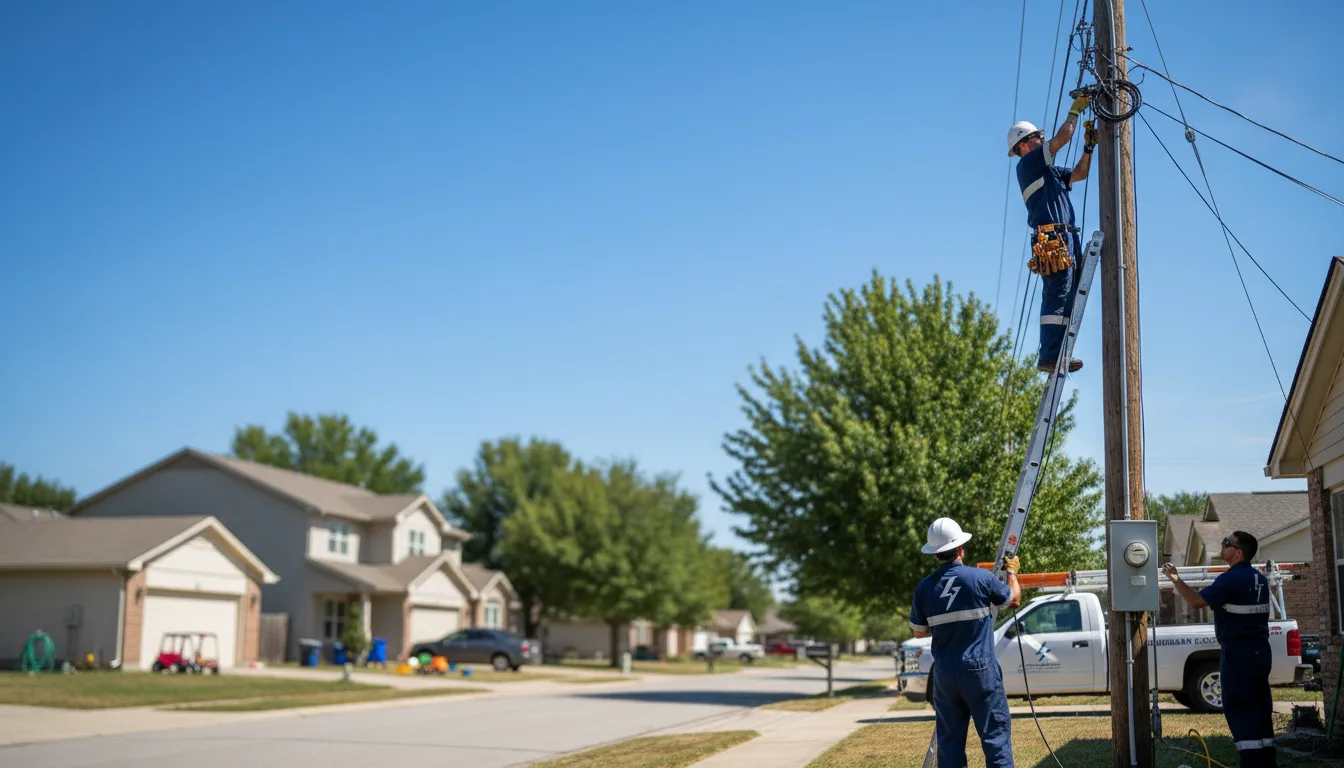 Residential electrician providing installation services in Schriever, LA